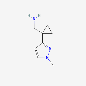 1-[1-(1-methyl-1H-pyrazol-3-yl)cyclopropyl]methanamine