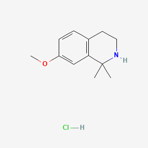 7-Methoxy-1,1-dimethyl-1,2,3,4-tetrahydroisoquinoline hydrochloride