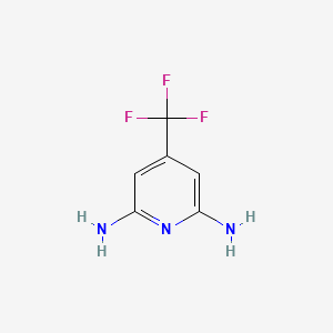 molecular formula C6H6F3N3 B1358098 4-(Trifluoromethyl)pyridine-2,6-diamine CAS No. 130171-52-7