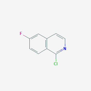molecular formula C9H5ClFN B1358099 1-Chloro-6-fluoroisoquinoline CAS No. 214045-86-0