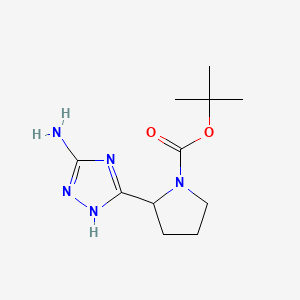 tert-butyl2-(3-amino-1H-1,2,4-triazol-5-yl)pyrrolidine-1-carboxylate