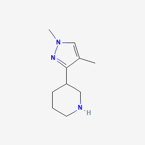 3-(1,4-dimethyl-1H-pyrazol-3-yl)piperidine