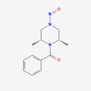 molecular formula C13H17N3O2 B13580999 (2R,6S)-1-benzoyl-2,6-dimethyl-4-nitrosopiperazine 