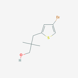 molecular formula C9H13BrOS B13581017 3-(4-Bromothiophen-2-yl)-2,2-dimethylpropan-1-ol 