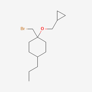 1-(Bromomethyl)-1-(cyclopropylmethoxy)-4-propylcyclohexane