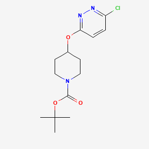 molecular formula C14H20ClN3O3 B1358104 Tert-butyl 4-[(6-chloropyridazin-3-yl)oxy]piperidine-1-carboxylate CAS No. 442199-16-8