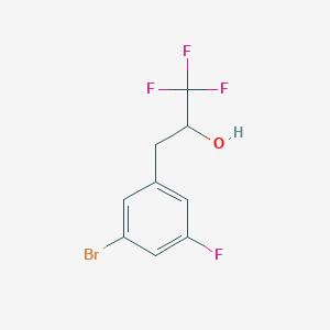 3-(3-Bromo-5-fluorophenyl)-1,1,1-trifluoropropan-2-ol