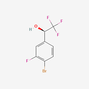 (R)-1-(4-Bromo-3-fluorophenyl)-2,2,2-trifluoroethan-1-ol