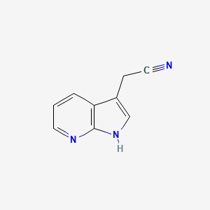 molecular formula C9H7N3 B1358110 2-(1H-吡咯并[2,3-b]吡啶-3-基)乙腈 CAS No. 4414-87-3