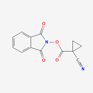 molecular formula C13H8N2O4 B13581100 (1,3-dioxoisoindol-2-yl) 1-cyanocyclopropane-1-carboxylate CAS No. 2248289-32-7