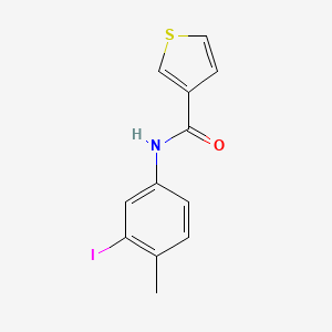 molecular formula C12H10INOS B1358113 N-(3-碘-4-甲苯基)噻吩-3-甲酰胺 CAS No. 623907-55-1