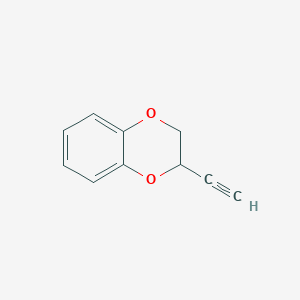 molecular formula C10H8O2 B13581134 2-Ethynyl-2,3-dihydrobenzo[b][1,4]dioxine 