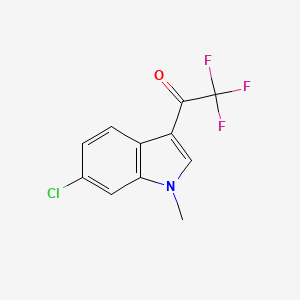 1-(6-chloro-1-methyl-1H-indol-3-yl)-2,2,2-trifluoroethan-1-one