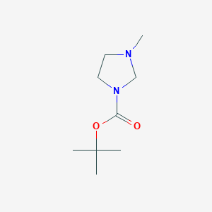 molecular formula C9H18N2O2 B13581162 Tert-butyl 3-methylimidazolidine-1-carboxylate 