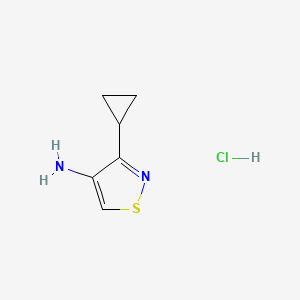 3-Cyclopropyl-1,2-thiazol-4-aminehydrochloride