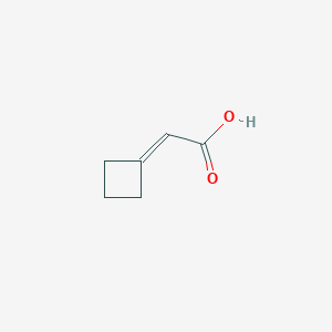 molecular formula C6H8O2 B1358119 2-Cyclobutylideneacetic acid CAS No. 25021-04-9