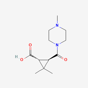 (1R,3R)-2,2-dimethyl-3-(4-methylpiperazine-1-carbonyl)cyclopropane-1-carboxylic acid