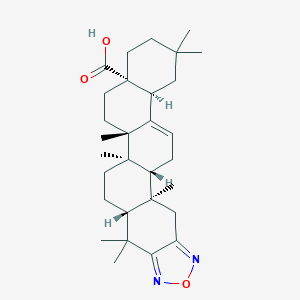 B135812 Olean-12-eno[2,3-c][1,2,5]oxadiazol-28-oic acid CAS No. 130216-69-2