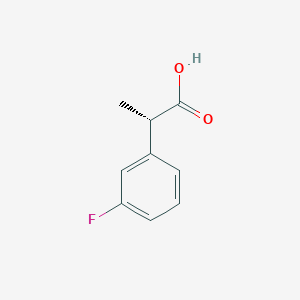 molecular formula C9H9FO2 B13581203 (2S)-2-(3-fluorophenyl)propanoic acid 