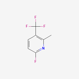 molecular formula C7H5F4N B13581215 6-Fluoro-2-methyl-3-(trifluoromethyl)pyridine 