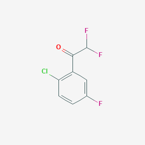 1-(2-Chloro-5-fluorophenyl)-2,2-difluoroethan-1-one