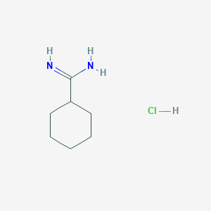 molecular formula C7H15ClN2 B1358131 Cyclohexanecarboximidamide hydrochloride CAS No. 2498-48-8