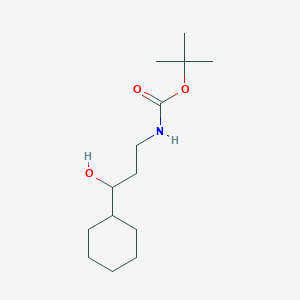 Tert-butyl 3-cyclohexyl-3-hydroxypropylcarbamate