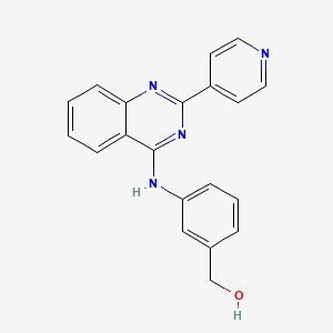 (3-{[2-(Pyridin-4-yl)quinazolin-4-yl]amino}phenyl)methanol