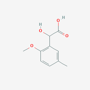 molecular formula C10H12O4 B13581327 2-Hydroxy-2-(2-methoxy-5-methylphenyl)acetic acid 