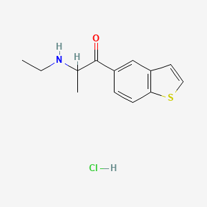 1-(1-Benzothiophen-5-yl)-2-(ethylamino)propan-1-onehydrochloride