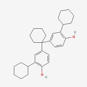 molecular formula C30H40O2 B1358147 1,1-Bis(3-cyclohexyl-4-hydroxyphenyl)cyclohexane CAS No. 4221-68-5
