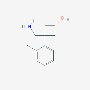 3-(Aminomethyl)-3-(o-tolyl)cyclobutan-1-ol