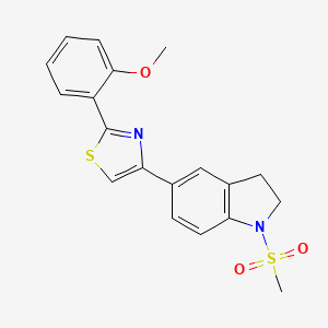 1-methanesulfonyl-5-[2-(2-methoxyphenyl)-1,3-thiazol-4-yl]-2,3-dihydro-1H-indole