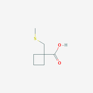 1-[(Methylsulfanyl)methyl]cyclobutane-1-carboxylic acid