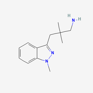 2,2-Dimethyl-3-(1-methyl-1h-indazol-3-yl)propan-1-amine