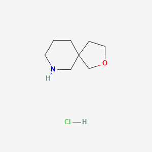 molecular formula C8H16ClNO B1358157 2-氧杂-7-氮杂螺[4.5]癸烷盐酸盐 CAS No. 374795-37-6