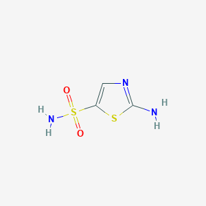 molecular formula C3H5N3O2S2 B1358159 2-氨基噻唑-5-磺酰胺 CAS No. 63735-95-5