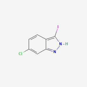 molecular formula C7H4ClIN2 B1358161 6-氯-3-碘-1H-吲唑 CAS No. 503045-59-8