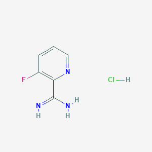 molecular formula C6H7ClFN3 B1358186 3-氟吡啶甲酰亚胺盐酸盐 CAS No. 246872-67-3