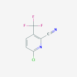 molecular formula C7H2ClF3N2 B1358188 6-Chloro-3-(trifluoromethyl)picolinonitrile CAS No. 401590-41-8