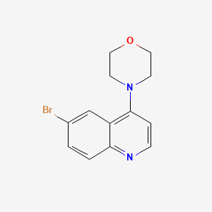 molecular formula C13H13BrN2O B1358191 4-(6-Bromoquinolin-4-yl)morpholine CAS No. 474707-20-5
