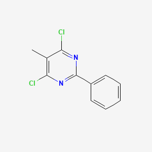 molecular formula C11H8Cl2N2 B1358197 4,6-Dichloro-5-methyl-2-phenylpyrimidine CAS No. 33655-33-3
