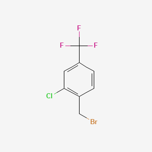 molecular formula C8H5BrClF3 B1358203 2-氯-4-(三氟甲基)苄基溴 CAS No. 279252-26-5