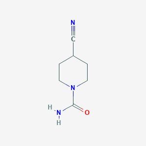 molecular formula C7H11N3O B1358208 4-Cyanopiperidine-1-carboxamide 