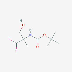 Tert-butyl (1,1-difluoro-3-hydroxy-2-methylpropan-2-YL)carbamate