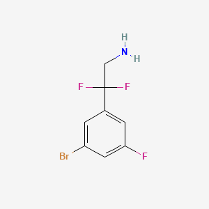 2-(3-Bromo-5-fluorophenyl)-2,2-difluoroethan-1-amine