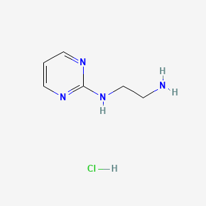 molecular formula C6H11ClN4 B1358218 N1-(Pyrimidin-2-yl)ethane-1,2-diamine hydrochloride CAS No. 38642-80-7