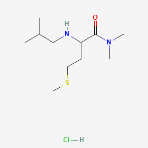 N,N-dimethyl-2-[(2-methylpropyl)amino]-4-(methylsulfanyl)butanamidehydrochloride