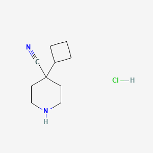 4-Cyclobutylpiperidine-4-carbonitrilehydrochloride