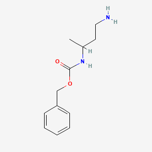 molecular formula C12H18N2O2 B1358224 苄基(4-氨基丁-2-基)氨基甲酸酯 CAS No. 885277-95-2